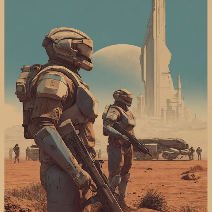 creative photorealistic science fiction illustration