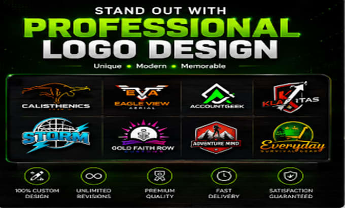 design a modern professional logo for your business