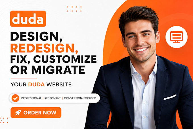 design, redesign, fix, customize or migrate your duda website