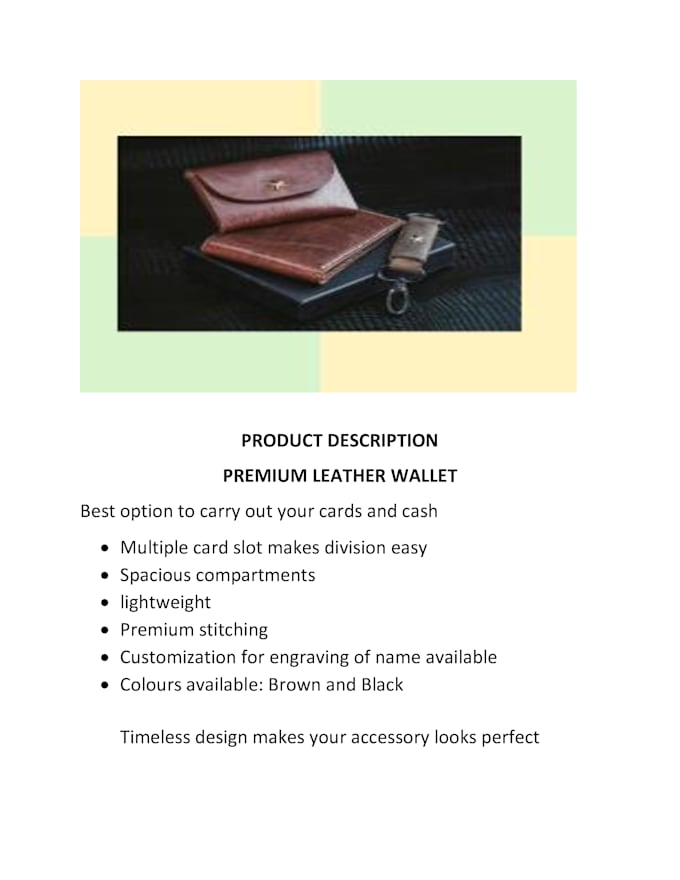 write SEO products descriptions
