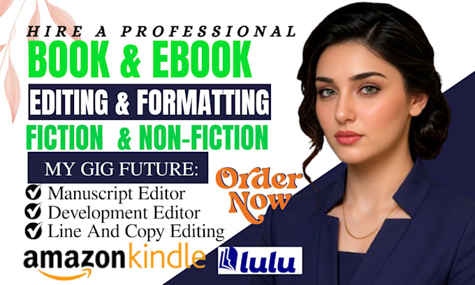 professionally book editor and proofread your ebook copy editing and formatting