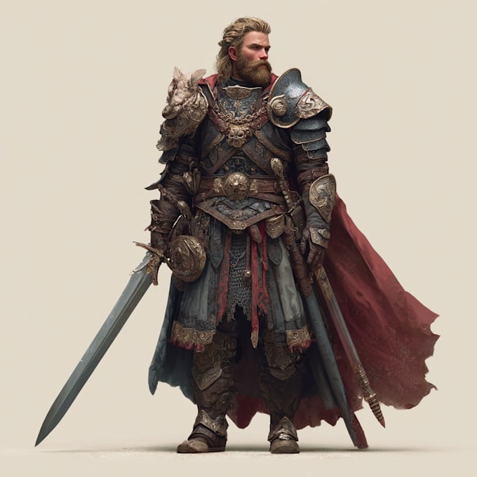 design professionally your fanatsy character for you