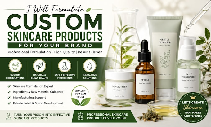 formulate custom skincare products for your brand develop professional skincare