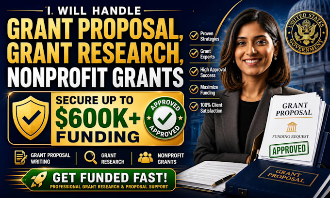 handle grant proposal, grant research, nonprofit grants