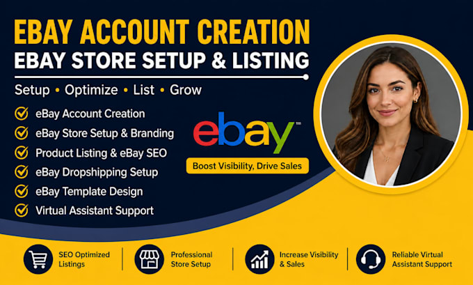 do ebay account creation ebay seller account ebay store setup ebay listing