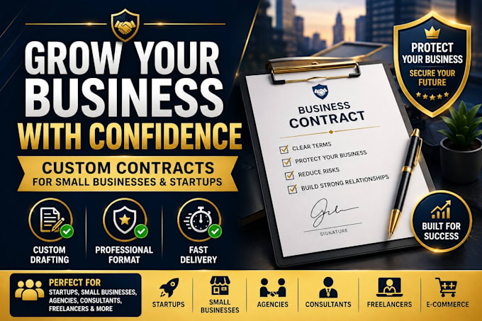 draft custom contracts for small businesses and startups