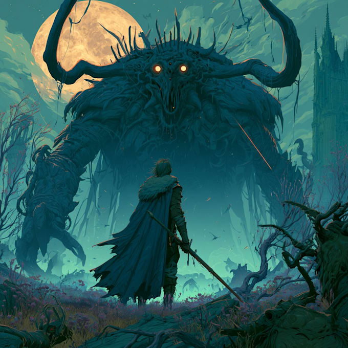 create fantasy, horror or sci fi illustrations for tcg cards