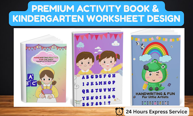 design custom kids activity book for KDP