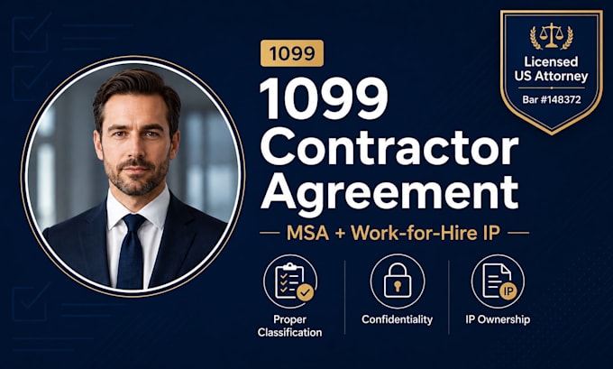 draft your independent contractor msa sow and 1099 service agreement drafting