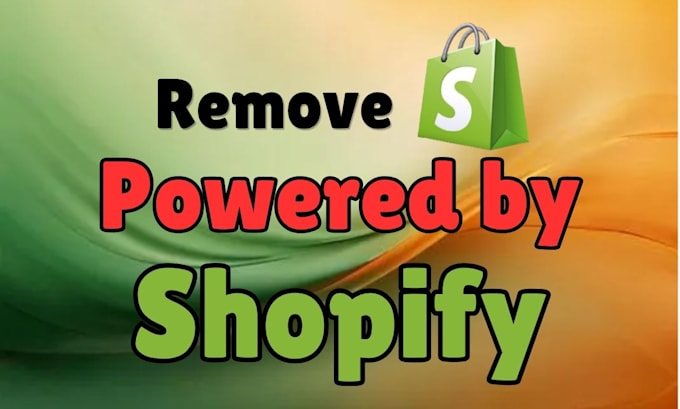 remove powered by shopify from shopify dropshipping website