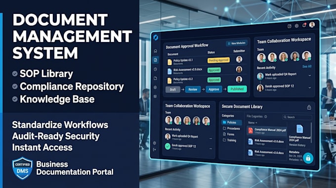 setup document management system sop library compliance repository knowledge bas