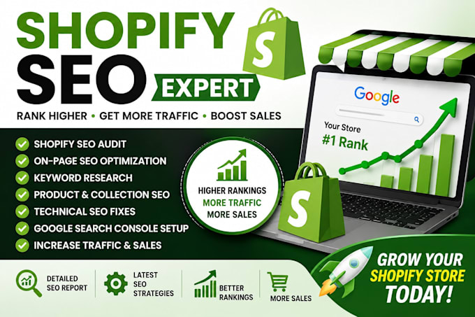 be your shopify SEO expert and optimize your shopify store