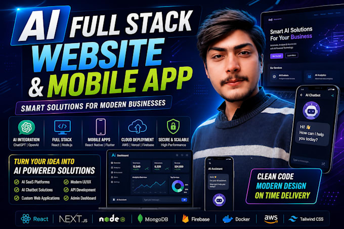 ai full stack website and mobile app