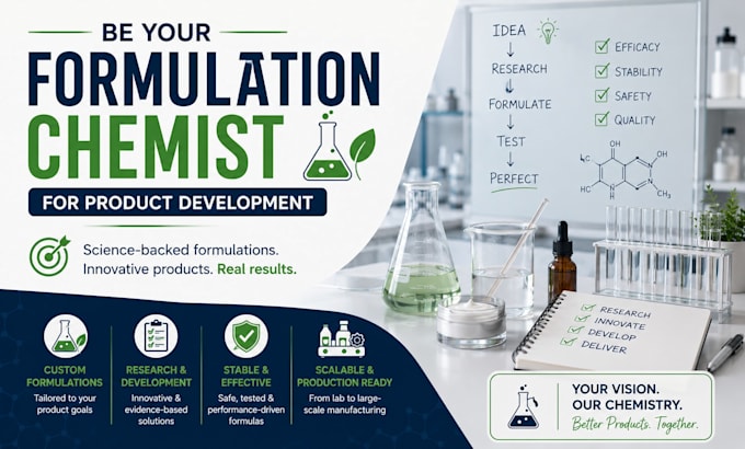 be your formulation chemist for product development
