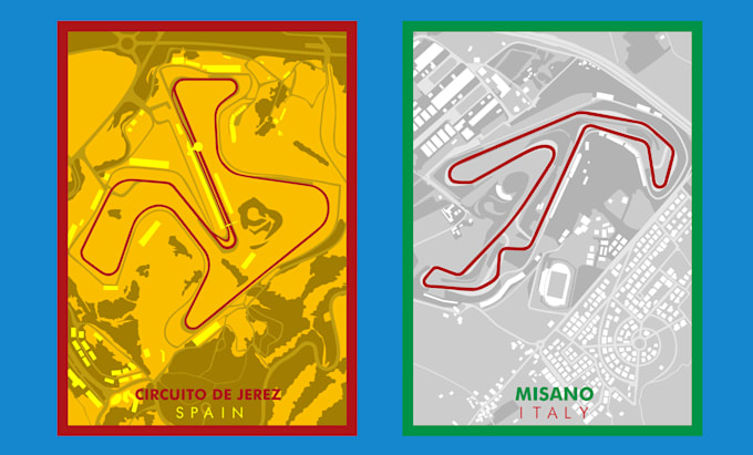 create amazing sport map poster