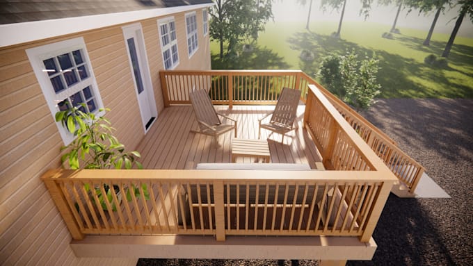 create 3d rendering for your deck