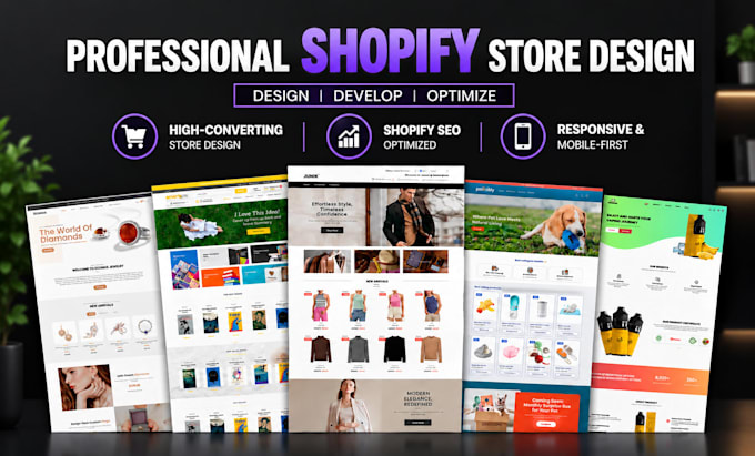 development complete shopify ecommerce website, dropshipping store