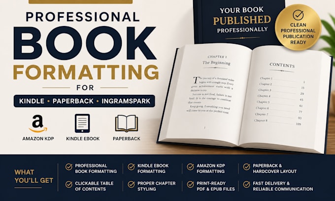 do book formatting paperback and ebook formatting, KDP formatting for amazon KDP