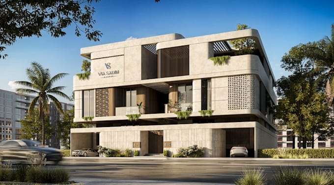 remodel architectural house elevation, modern villa design,bespoke luxury facade