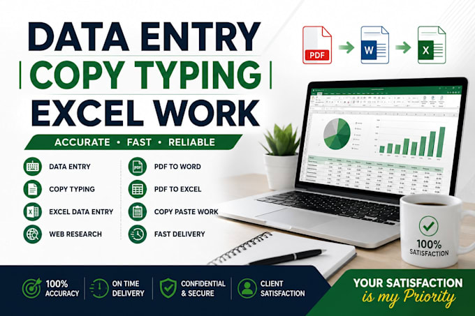 entry copy typing excel work
