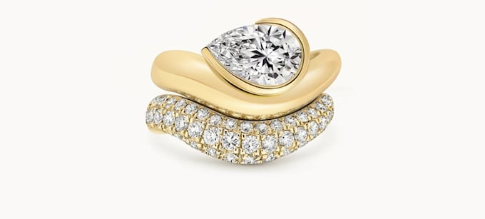 design custom solitaire engagement and wedding ring cad models for 3d printing