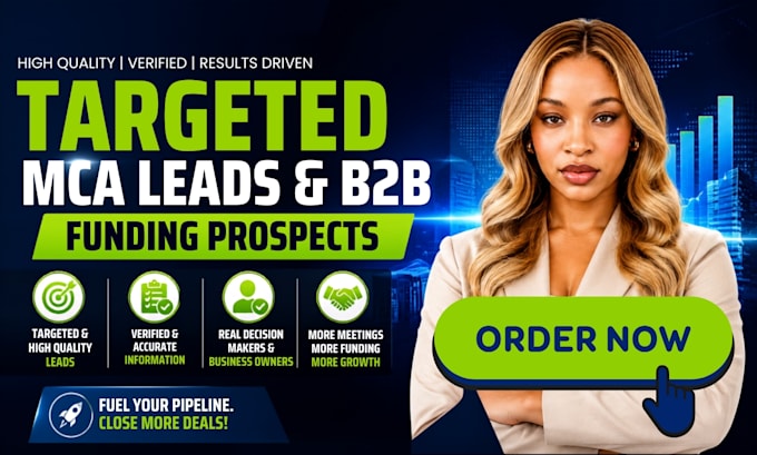 generate targeted mca leads and b2b funding prospects