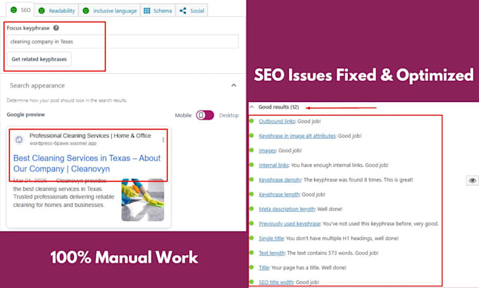 do on page search engine optimization with yoast SEO plugin