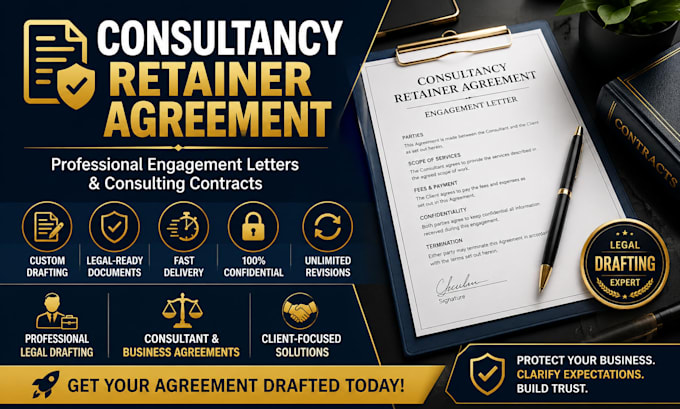 draft a consultancy retainer agreement and engagement letter