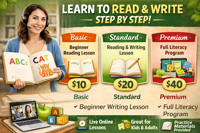 teach you how to read and write