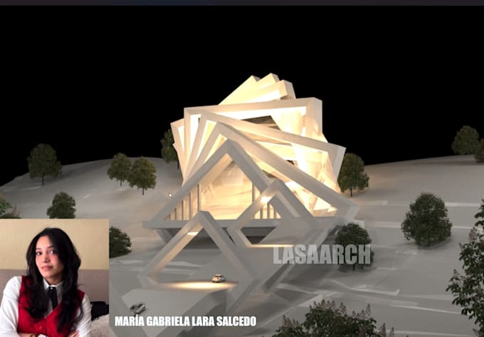 do conceptual architectural maquette 3d rendering