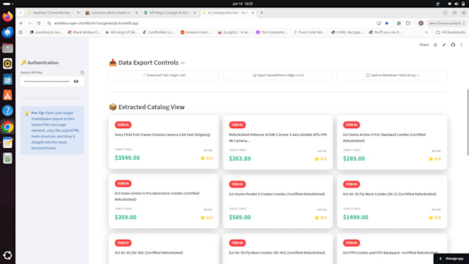 ai website product tracker app