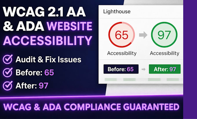 audit and fix website accessibility for wcag 2 1 aa and ada compliance