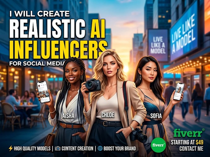 create realistic ai influencers for social media