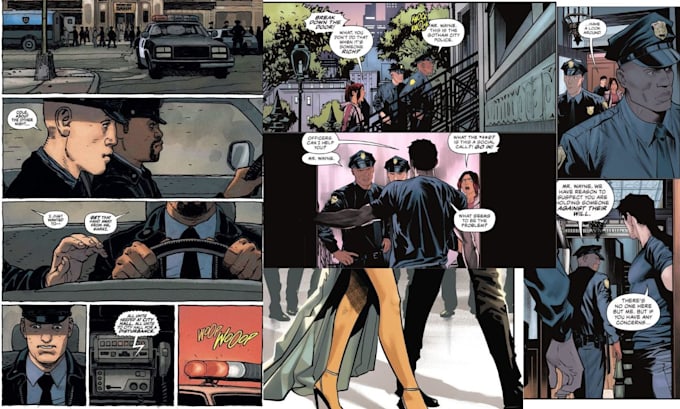 do comic book illustration, comic graphic novel, comic page, comic artist