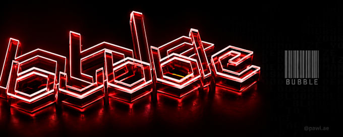 create you a 3d youtube discord twitch header