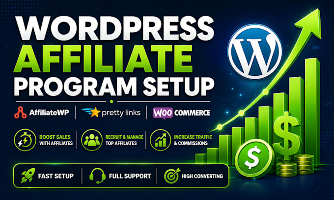 set up a wordpress woocommerce affiliate program using affiliatewp