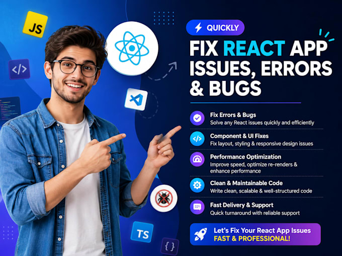 quickly fix react app issue errors and bugs