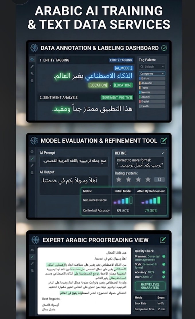 be your arabic ai trainer, data annotator, and proofreader