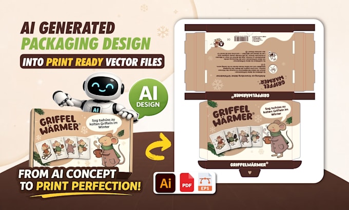 convert ai generated packaging design to print ready files