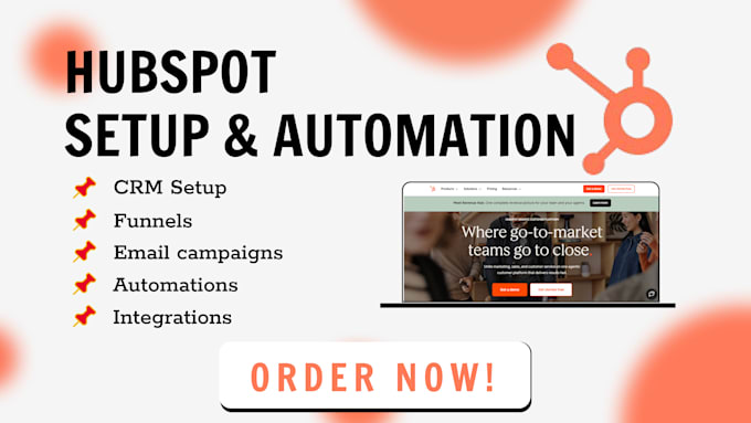 setup hubspot CRM automation campaign workflow email expert