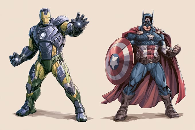 superhero character for comics
