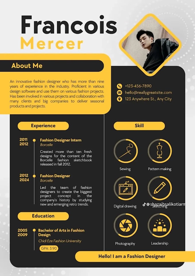 write ats resume CV for job application interview