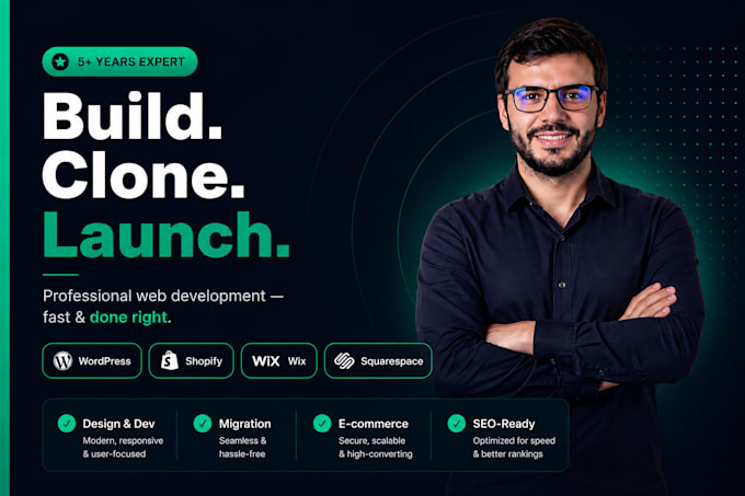 clone redesign copy website migrate to wordpress shopify wix squarespace