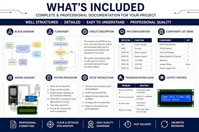 create technical documentation for electronics projects