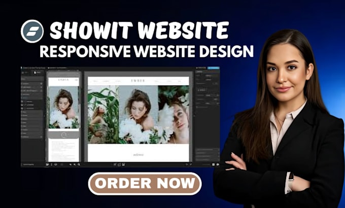 create a professional and responsive showit website design