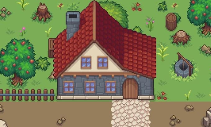 create pokemon pixel tileset tilemap rpg maker pixel background overworld assets