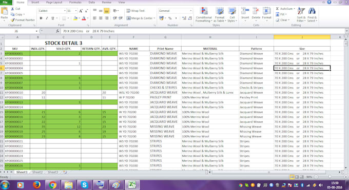 Do data entry work in ms excel and word by Usaif1311 | Fiverr