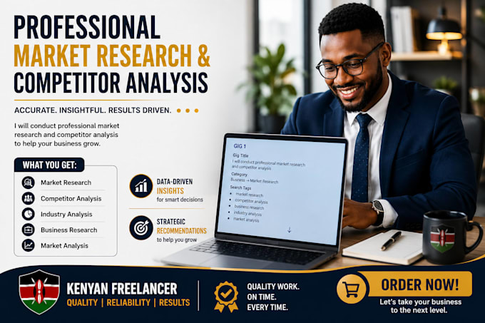 do professional market research and competitor analysis