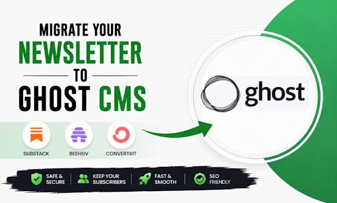 ghost cms migration, substack migration, beehiiv newsletter ransfer expert