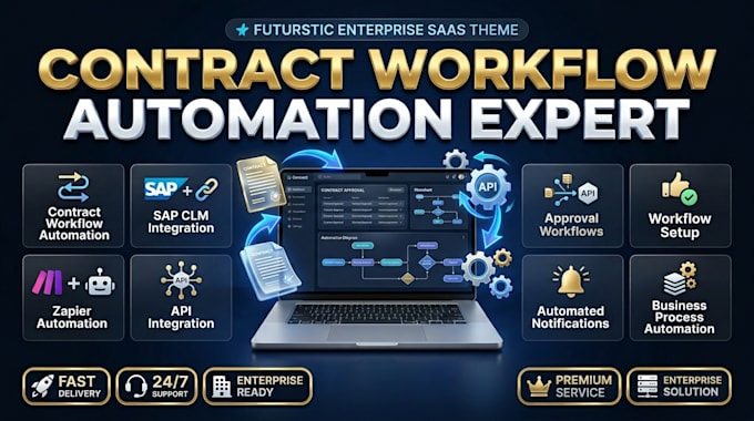 build contract workflow automation zapier make sap clm api approval integration